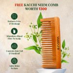 Vansaar 45+ Hair Oil- 100ml | With Maha Bhringhraj | Clinically Proven to Reduce Hair Fall & Increase Hair Growth | 26 Ayurvedic Herbs Slow Cooked in Tel Pak Vidhi | 4X Power of Bhringa | Free Kacchi Neem Comb - Image 6