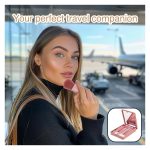 5 in 1 Mini Makeup Brush Kit with Mirror – Compact Cosmetic Case for Foundation, Blush, Eyeshadow – Portable Travel Makeup Brush Set for Women & Girls - Image 6