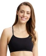 Jockey 1351 Women Super Combed Cotton Elastane Seamless Stretch Multiway Styled Crop Top with Adjustable Bra Straps and Stay Fresh Treatment