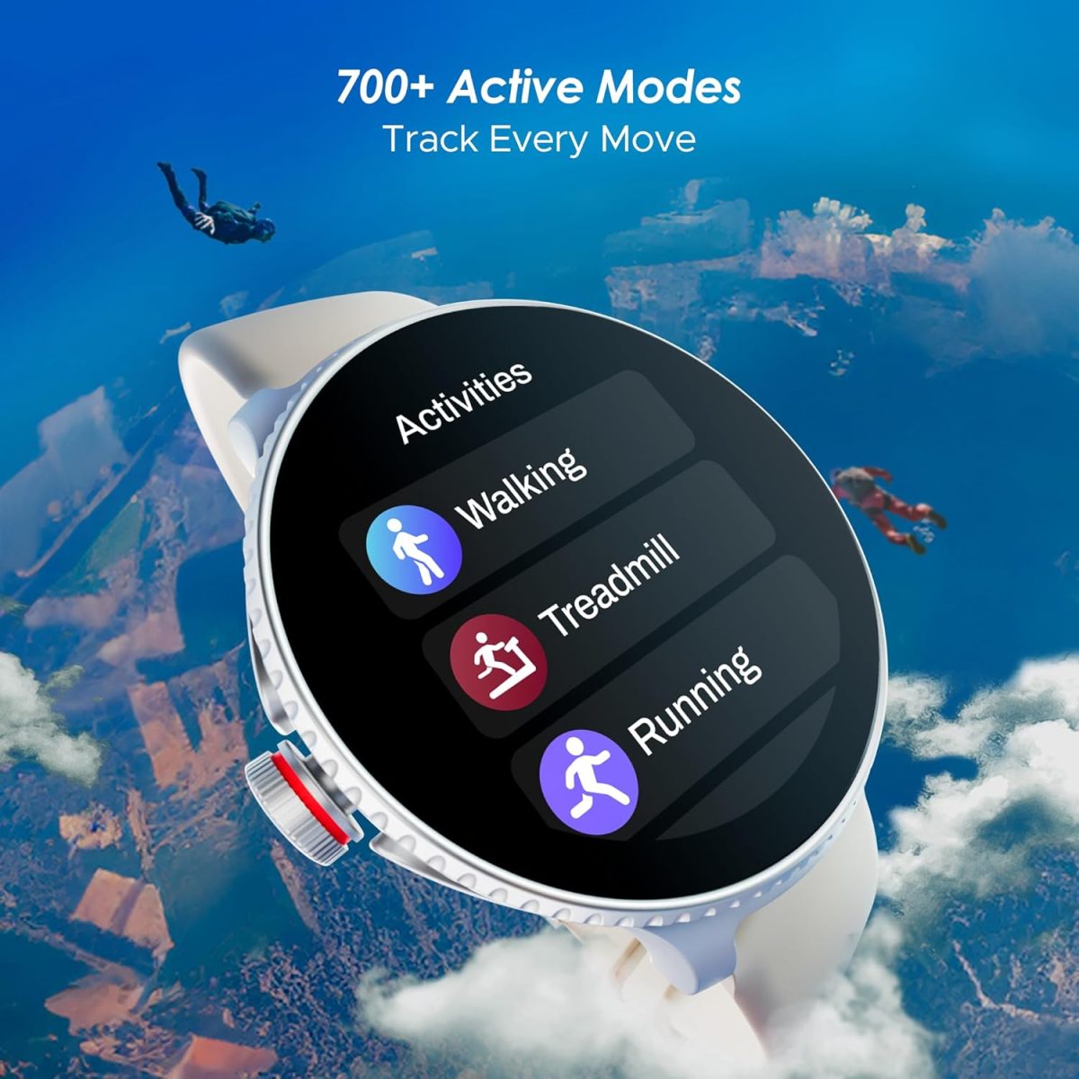 boAt Lunar Discovery w/ 1.39" (3.5 cm) HD Display, Turn-by-Turn Navigation, DIY Watch Face Studio, Bluetooth Calling, Emergency SOS, QR Tray, Smart Watch for Men & Women(Cherry Blossom) - Image 10