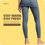 Boldfit Bottom Thermal Wear for Women Regular Fit Leggings Winter Wear for Women Natural Insulation Lower Body Warmer for Women Cotton-Viscose Thermals - Image 5