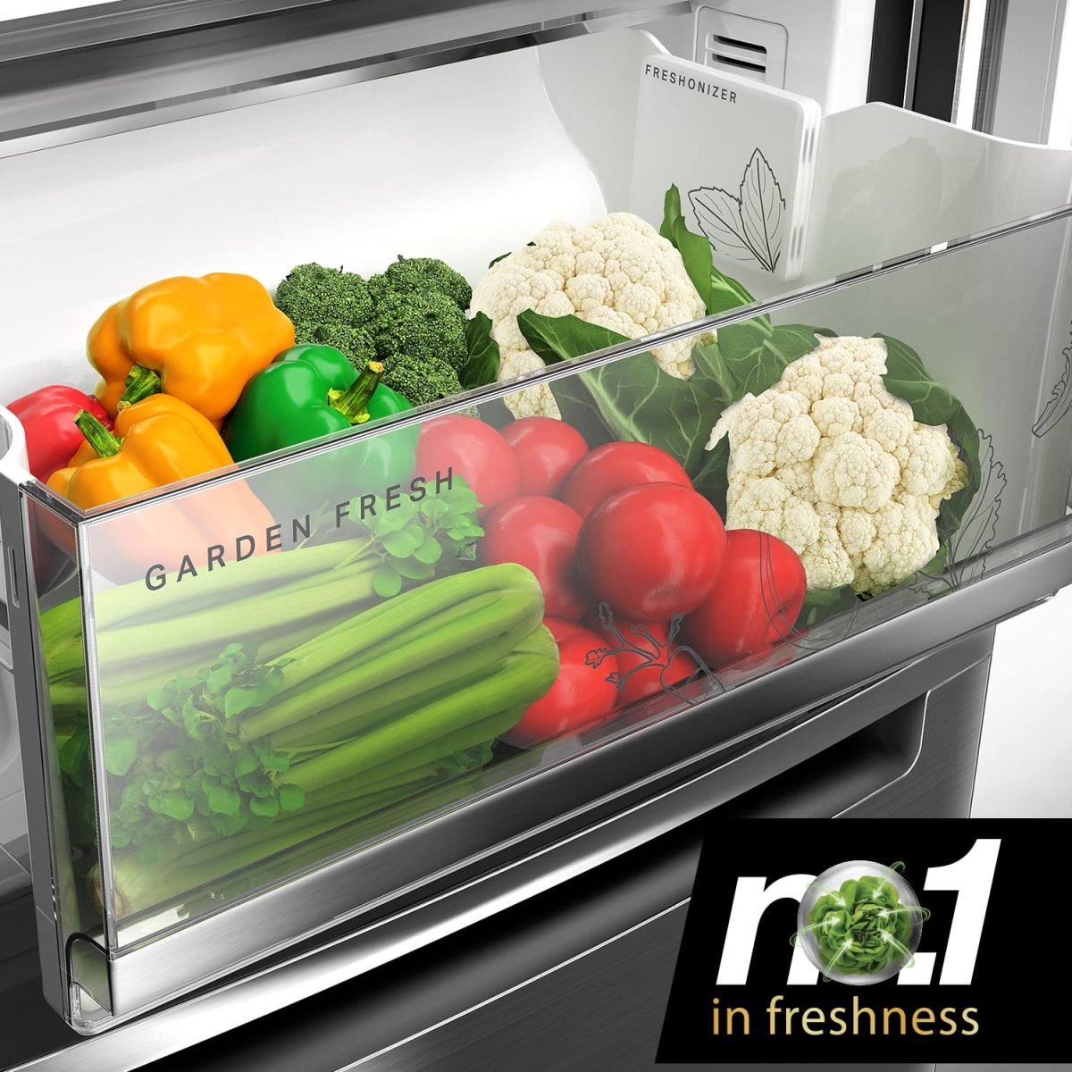 Whirlpool 312 L 3 Star IntelliFresh Convertible Inverter Frost Free Double Door Refrigerator (IFPRO BM INV CNV 370 Steel onyx-Z, 3s) - Image 8
