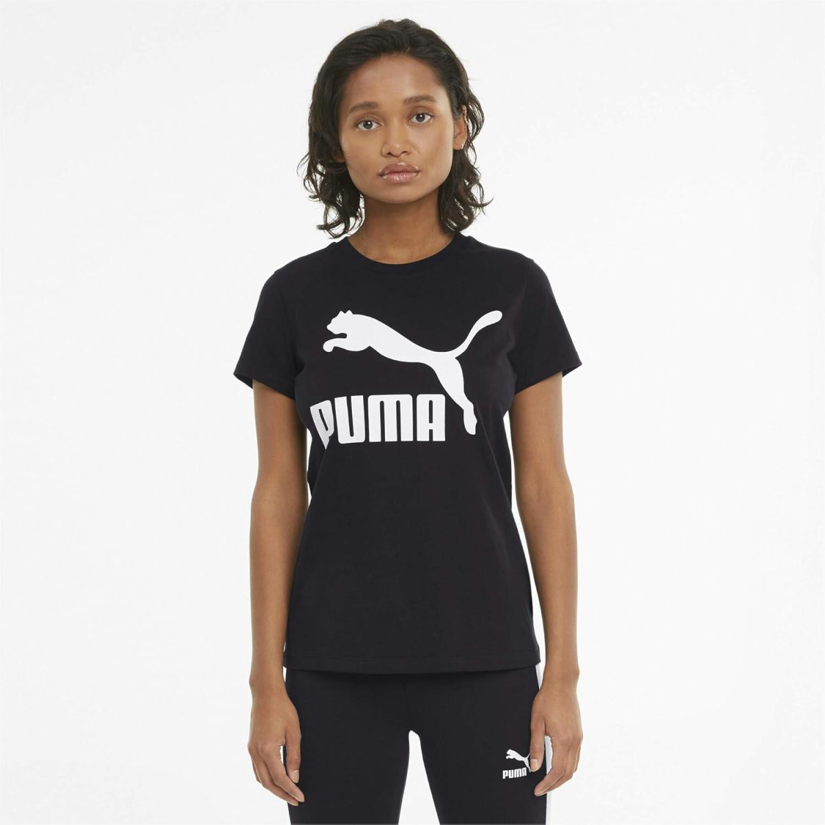 Puma Women Cotton Classic Logo Regular Fit T-Shirt - Image 4