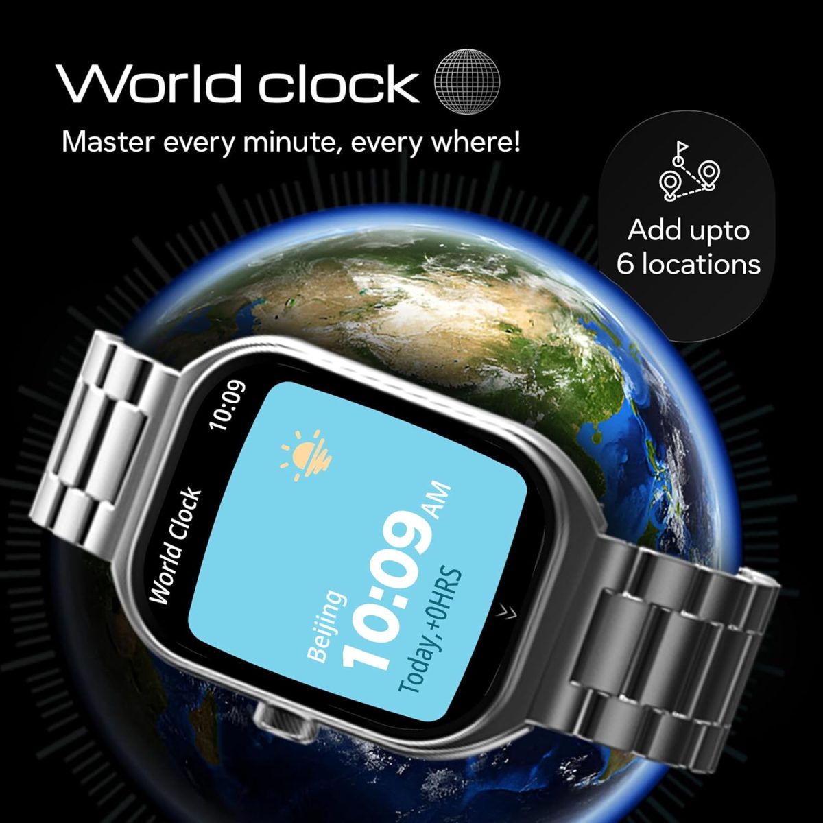 Boult Newly Launched Trail Pro Smartwatch 2.01'' 3D Curved Screen+AMOLED, BT Calling 5.3, 600 Nits Brightness, IP68, 250+ Watchfaces, 120+ Sports Modes, AI Voice Assistant, SpO2 Tracking (Chrome) - Image 15
