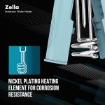 Havells Plastic Zella 1500 watts Immersion Heater|Automatic Cut-Off,Temp. Setting,Isi Mark 3 Pin Molded Plug|Protection Cover,Nickel Plating,Smart Switch For Safe Operation,Warranty: 2 Year|(Blue) - Image 9