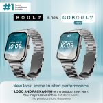 GOBOULT Drift+ Smart Watch 1.85''HD Screen, Bluetooth Calling, IP68, 500 Nits Brightness,150+ Watchfaces, AI Voice Assistant, SpO2 Monitoring, 100+ Sports Mode Smartwatch (Chrome) - Image 2