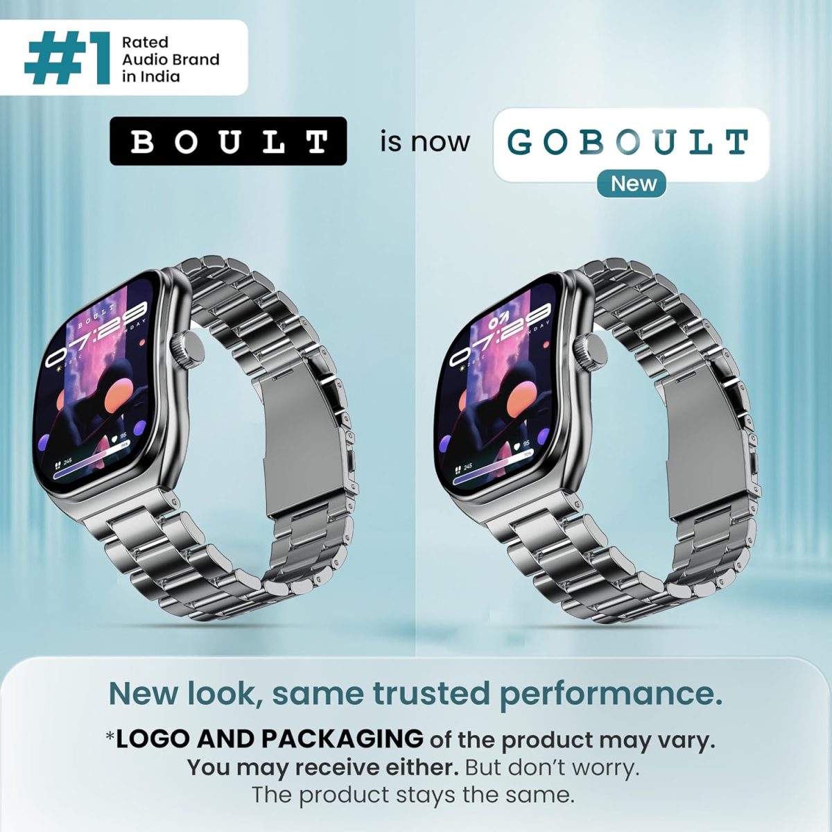 Boult Newly Launched Trail Pro Smartwatch 2.01'' 3D Curved Screen+AMOLED, BT Calling 5.3, 600 Nits Brightness, IP68, 250+ Watchfaces, 120+ Sports Modes, AI Voice Assistant, SpO2 Tracking (Chrome) - Image 2