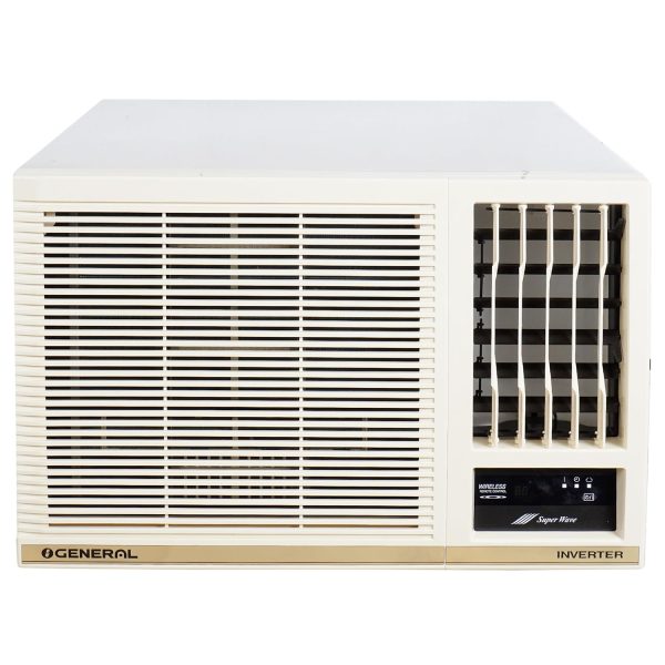 OGeneral CHAA Series 1.8 Ton 5 Star Inverter Window AC with Super Wave Technology,Anti Bacterial Filter (2023 Model Copper AXGB22CHAA-B, White)