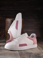 Centrino Womens Casual Shoes | Colorblock Sneakers with Ultra Soft Cushion Lace-Up Shoes All-Day Comfort | Trendy & Lightweight Design | Low Top Flat Sole (7608) - Image 2