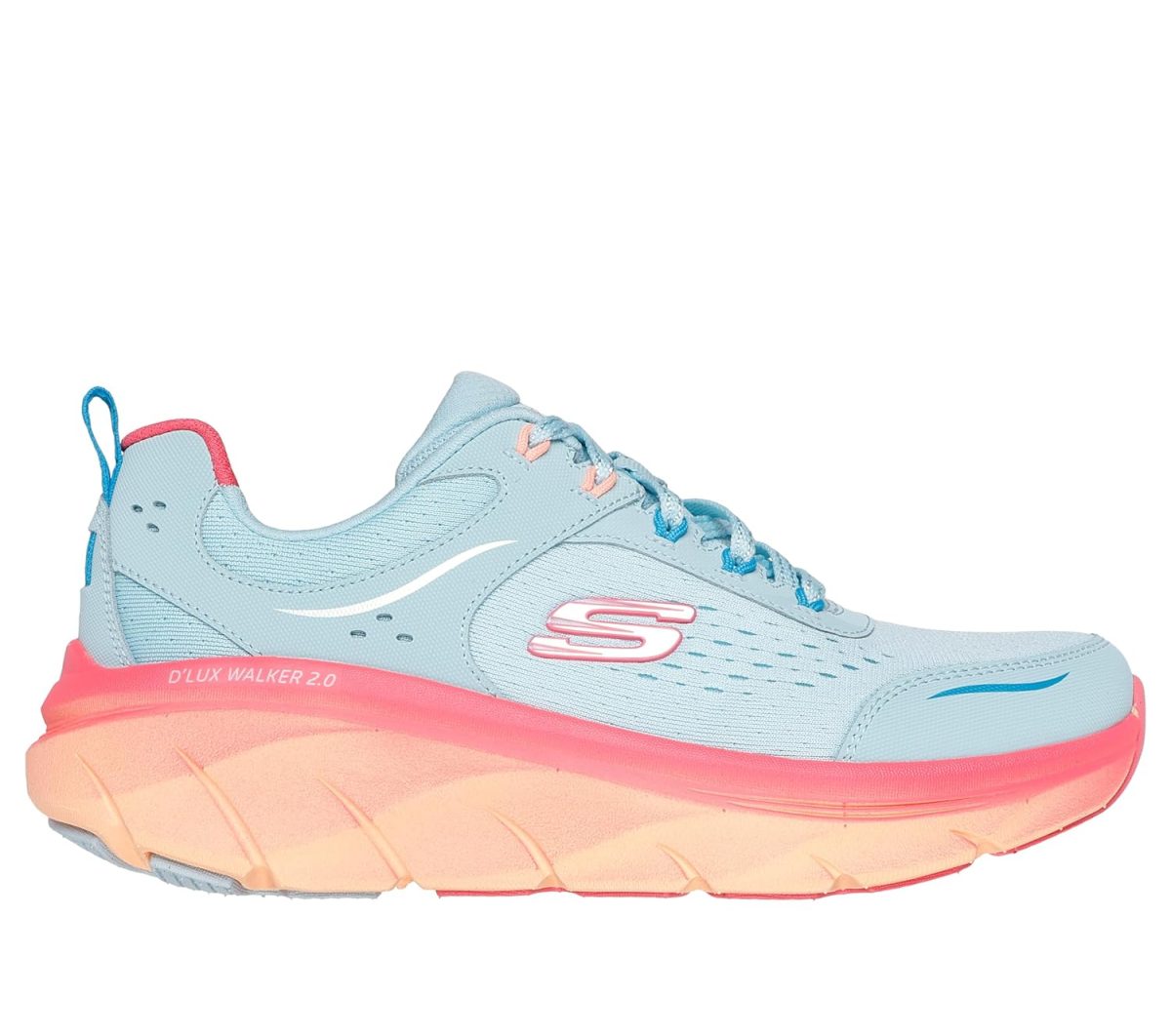 Skechers Women D'Lux Walker 2.0 Neon Sites Walking Shoes - Image 5