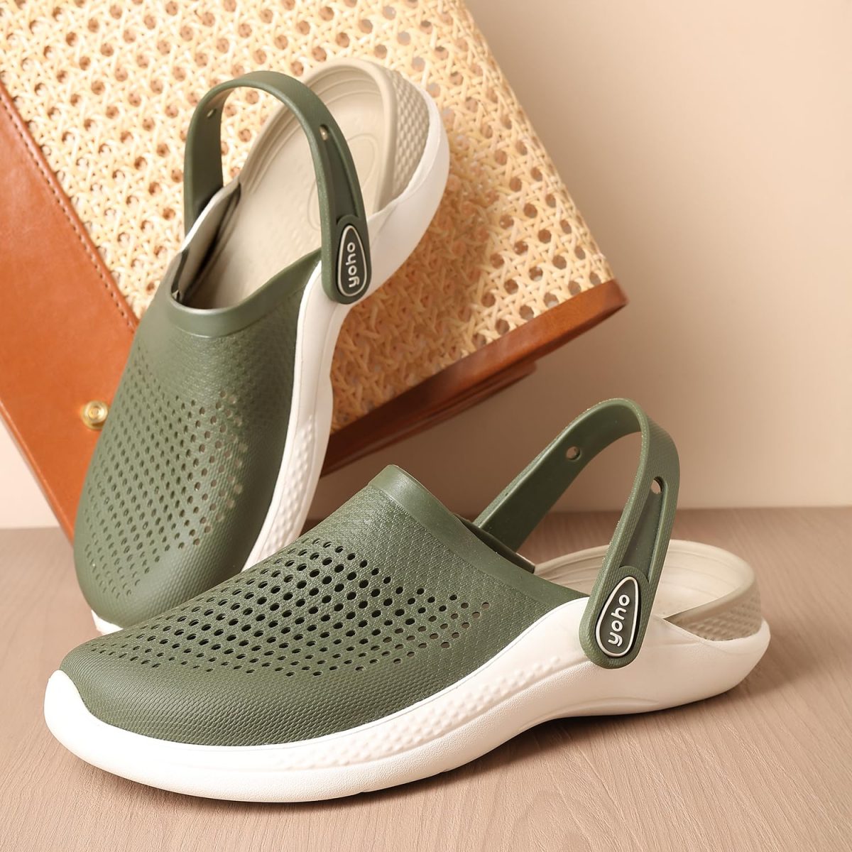YOHO Easy Glide Clogs for Men | Striking Dual-Tone Design | Ultra-Soft EVA Comfort | Lightweight Build | Slip-On Ease | Durable Everyday Wear - Image 2