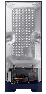 Samsung 215L 5 Star Inverter Direct-Cool Single Door Refrigerator (RR23C2H35UZ/HL,Midnight Blossom Blue) Base Stand Drawer - Image 5
