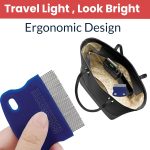 TEMPERIA (1 pcs) Lice Comb for Women, Men & Kids Hair - Nits, Dandruff & Lice Eggs Remover Products - Hair Lies Removal Comb for Head - Premium & Ergonomic Design (Random Colors) (MN01) - Image 4