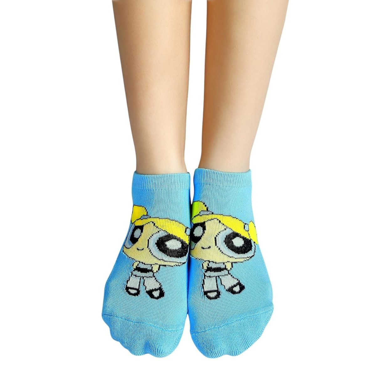 SocksXpress Powerpuff Girls Women's Cushioned Lowcut Ankle Socks- Pack of 3, Multicolor (Free Size) - Image 3