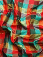 Amazon Brand - Anarva Women's Silk Kanjivaram Color Block Checks Saree - Image 6