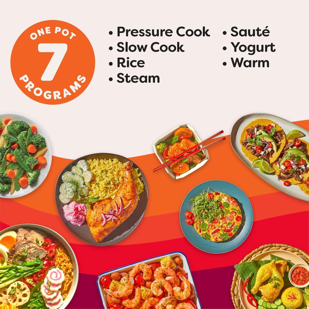 Instant Pot 321 Duo 60 6QT (5.7L), SS304 Stainless Steel Inner Pot, 7-in-1 Electric Pressure Cooker, Slow Cooker, Rice Cooker, Steamer, Saute, Yogurt Maker and Keep Warmer, Automatic Rice Cooker - Image 2