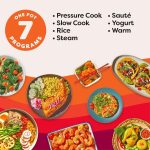 Instant Pot 321 Duo 60 6QT (5.7L), SS304 Stainless Steel Inner Pot, 7-in-1 Electric Pressure Cooker, Slow Cooker, Rice Cooker, Steamer, Saute, Yogurt Maker and Keep Warmer, Automatic Rice Cooker - Image 2