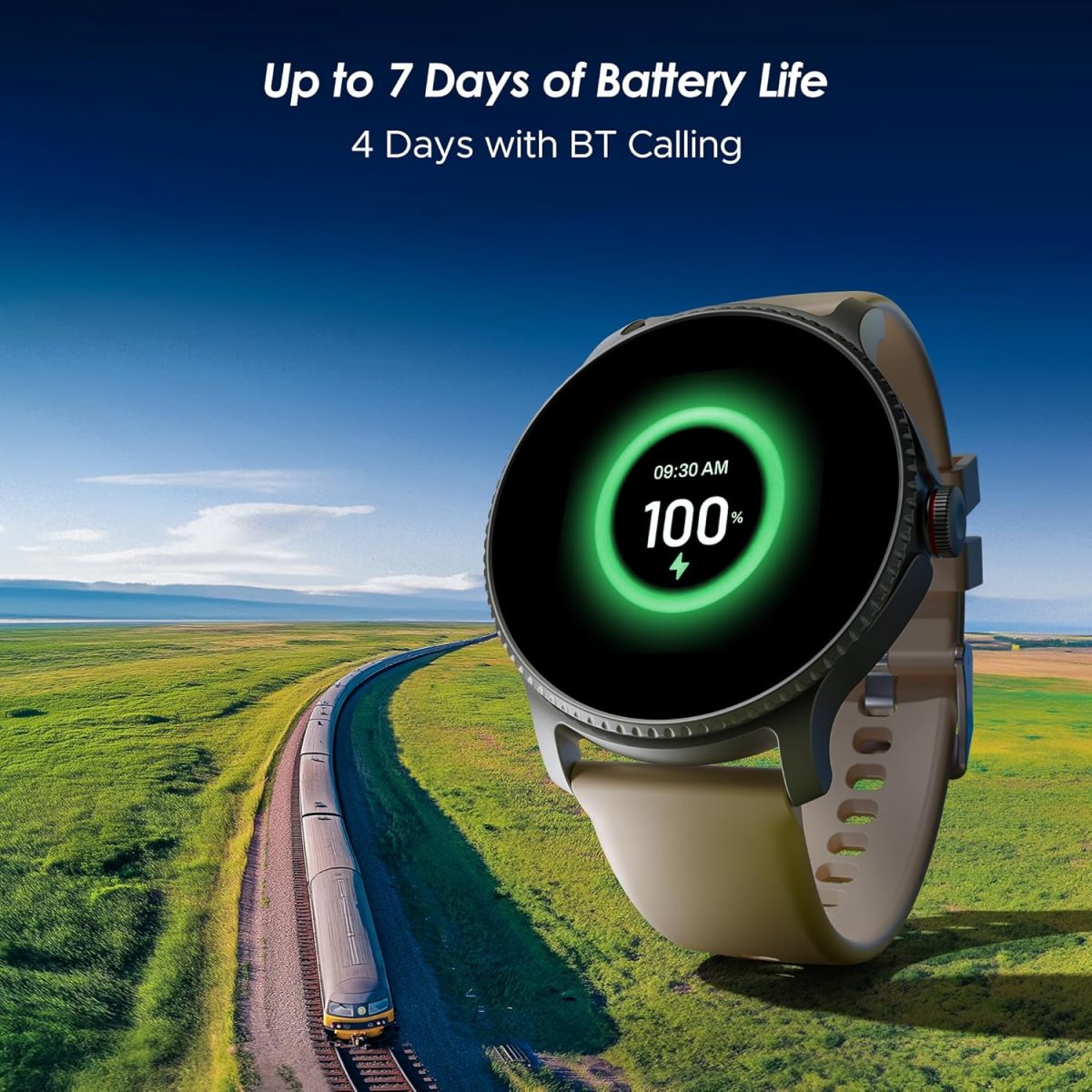 boAt Lunar Discovery w/ 1.39" (3.5 cm) HD Display, Turn-by-Turn Navigation, DIY Watch Face Studio, Bluetooth Calling, Emergency SOS, QR Tray, Smart Watch for Men & Women(Cherry Blossom) - Image 8