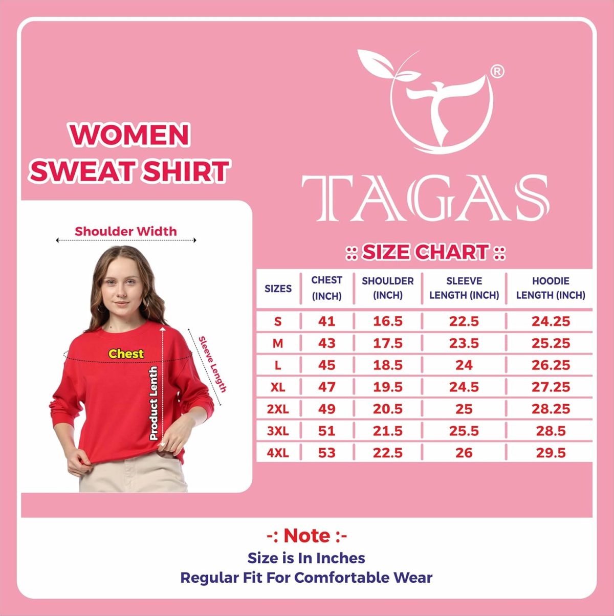 TAGAS Women's Sweatshirt| Jumper Women Winter Wear| Animal Print (Sweatshirt) for Women | - Image 4