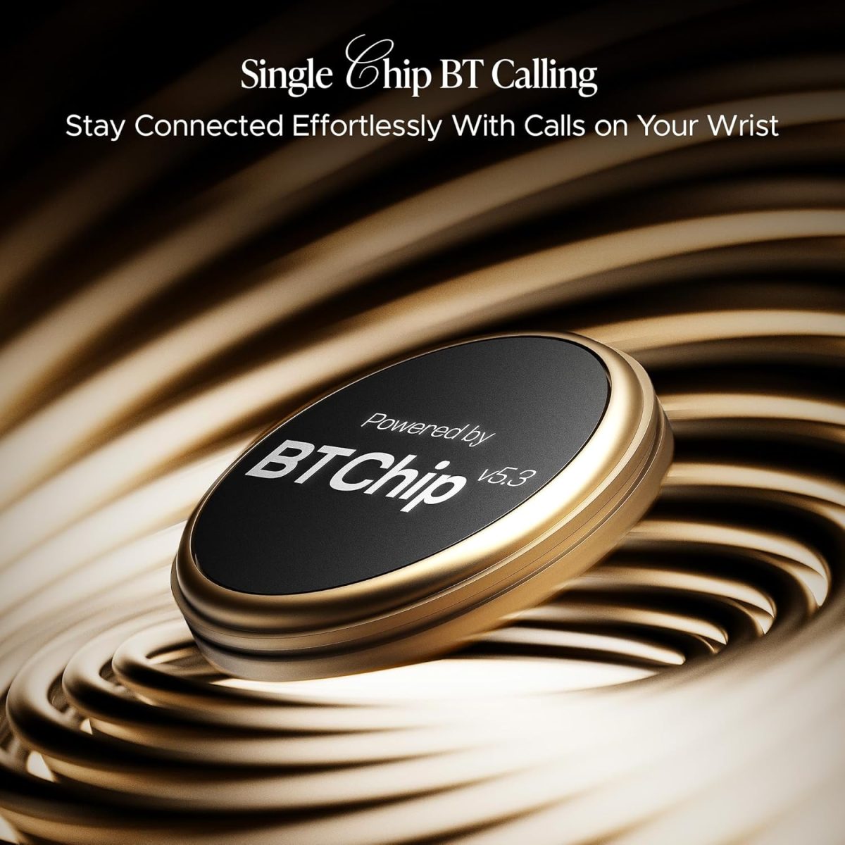 boAt Enigma Daze Women's Luxury Smart Watch w/ 1.3”(3.3cm) Luminous Display, Emergency SOS Live Location Sharing, Functional Crown, Watch Face Studio, QR Tray, BT Calling, HR & SpO2 (Metallic Gold) - Image 6