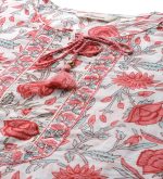 Divena White Floral Printed Kurta Pant Set with Dupatta - Image 2