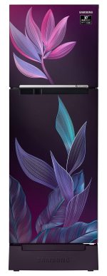 Samsung 236L 2 Star Inverter Frost-Free Double Door Refrigerator (RT28C31429R/HL,Paradise Bloom Purple) Base Stand Drawer