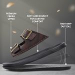 WALKAROO PLUS Bounceez Men's Fashion Sandal with Cushion Insole, Arch Support, Toe Seperator and Dual Buckle Straps for Casual Footwear - WE1337 - Image 2