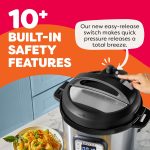 Instant Pot 321 Duo 60 6QT (5.7L), SS304 Stainless Steel Inner Pot, 7-in-1 Electric Pressure Cooker, Slow Cooker, Rice Cooker, Steamer, Saute, Yogurt Maker and Keep Warmer, Automatic Rice Cooker - Image 4