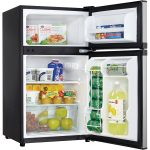 LEONARD USA 120 L Inverter Double Door Mini Fridge Small Fridge with Toughened Glass Shelves, Mechanical Control, Interior Light for Room, Home, Office or Bar (Based on American Technology)