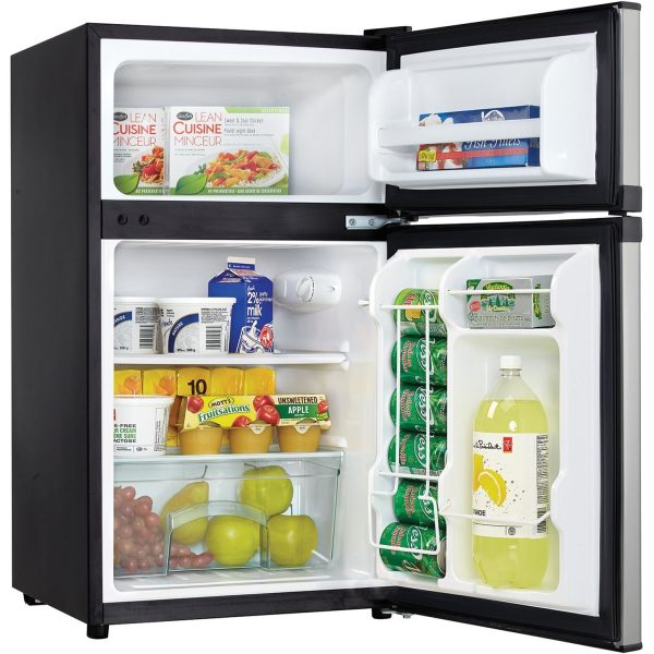 LEONARD USA 120 L Inverter Double Door Mini Fridge Small Fridge with Toughened Glass Shelves, Mechanical Control, Interior Light for Room, Home, Office or Bar (Based on American Technology)
