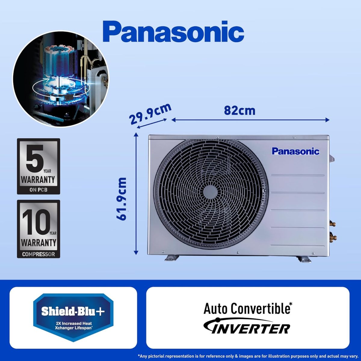 Panasonic 2 Ton 5 Star Wi-Fi Inverter Smart Split AC (Copper Condenser, 7 in 1 Convertible with True AI Mode, 4 Way Swing, PM 0.1 Air Purification Filter, CS/CU-EU24AKY5FM, White) - Image 4