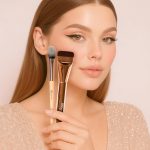 Milagro Beauty Pro Brush Combo – Foundation Brush 18 + Concealer Brush 13 | Full Coverage, Easy Blending, Vegan Bristles, Cream & Liquid Application, Travel-Friendly & Cruelty-Free (Pack of 2) - Image 2