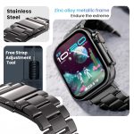 GOBOULT Newly Launched Crown Smart Watch 1.95'' Screen, BT Calling, Working Crown, Zinc Alloy Frame, 900 Nits Brightness, AI Voice Assistant, SpO2 Monitoring, 120+ Sports Mode (Chrome) - Image 5