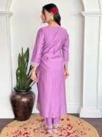 Alvami Women's Silk Kurta Set - Image 4