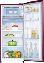Samsung 183 L, 2 Star, Digital Inverter, Direct-Cool Single Door Refrigerator (RR20C2712R8/NL, Blooming Saffron Red) - Image 4