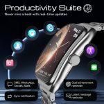 Boult Newly Launched Trail Pro Smartwatch 2.01'' 3D Curved Screen+AMOLED, BT Calling 5.3, 600 Nits Brightness, IP68, 250+ Watchfaces, 120+ Sports Modes, AI Voice Assistant, SpO2 Tracking (Chrome) - Image 14