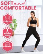 BLINKIN Women's Purple Skinny Athletic Leggings - Mid Rise, Slim Fit, Breathable, Yoga & Fitness - Women's Active Wear, Sports Pants - Image 6