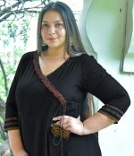 Yash Gallery Women's Rayon Relaxed Fit Angrakha Kurta - Image 5