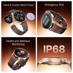 boAt New Launch Ultima Prime Smartwatch with 1.43" AMOLED Display, Personalized Fitness Nudges, Functional Crown,100+ Sports Modes, Watch Face Studio (Royal Berry), Brown - Image 3
