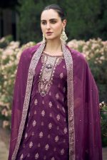 VredeVogel Viscose Rayon Silk Kurta Pant Set with Chiffon Dupatta for Women - Image 7