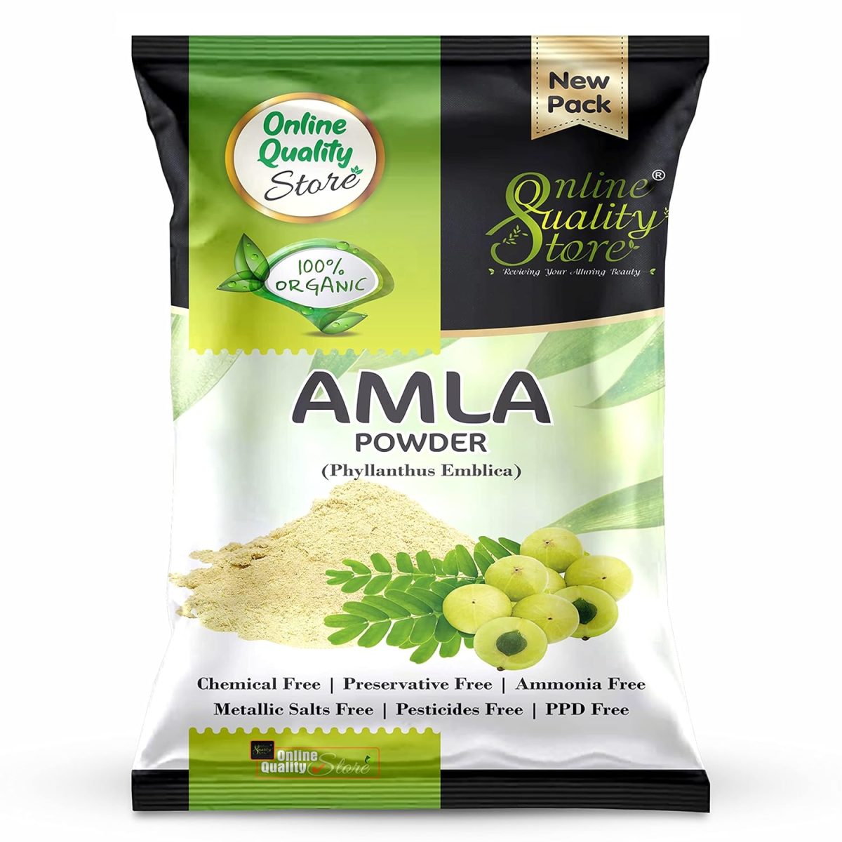Online Quality Store Amla, Reetha, Shikakai Powder Combo Powder Pack For Hair R (Pack Of 3, Total 380G Pack), All Hair Type, Oily, Dry, Thick, Damaged, 3 Count - Image 3