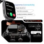 GOBOULT Newly Launched Crown Smart Watch 1.95'' Screen, BT Calling, Working Crown, Zinc Alloy Frame, 900 Nits Brightness, AI Voice Assistant, SpO2 Monitoring, 120+ Sports Mode (Chrome) - Image 9