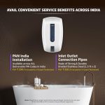 V-Guard Zio Instant Water Geyser | 3 Litre | 3000 W Heating | White-Blue | | 2 Year Warranty - Image 7