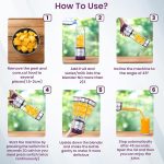 OWNAIR Portable Blender For Smoothie & Juices, Portable Juicer mixer grinder, baby food blender, Type C, 5000 mah battery, Smoothie maker blender, 450ml, Stainless Steel, 240 Watts, Grey - Image 6