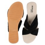 Shoetopia Girls Flat Slide Sandals – Soft Suede Knot Strap Casual Summer Slip-Ons for Everyday Comfort Stylish, |Footwear Lightweight| Durable Design Perfect for Casual Outings Women - Image 4