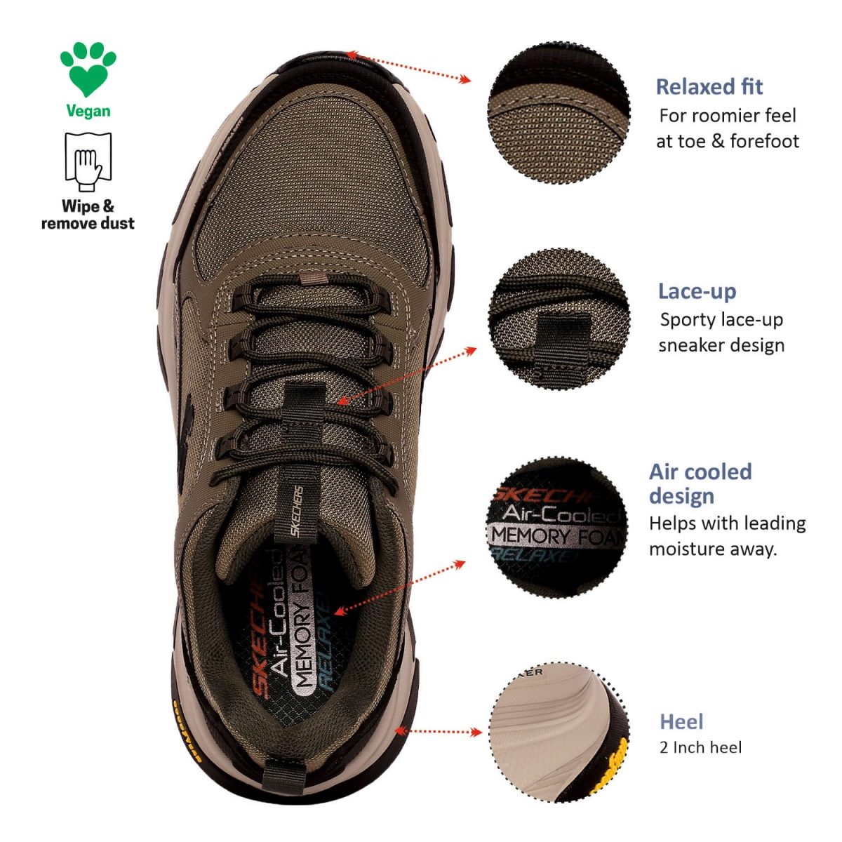 Skechers Men Lace Up Shoes - Image 4