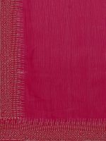 SIRIL Women's Hot Fixing Georgette Saree with Unstitched Blouse Piece - Image 9