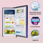 Samsung 189 L, 5 Star, Digi-Touch Cool Digital Inverter, with Display Direct-Cool Single Door Refrigerator (RR21C2E25HS/HL, Hydrangea Blue, 2023 Model) - Image 3