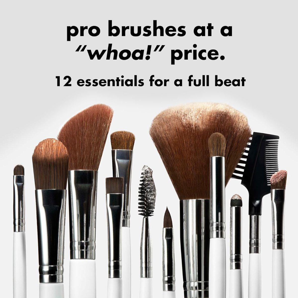 e.l.f. Professional Vegan Makeup Tools, For Expert Blending, Contouring & Highlighting, Pack of 12 - Image 2