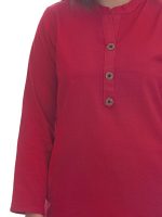 Club Fashion Plus Size Winter Wear Woolen Kurti for Women - Image 4